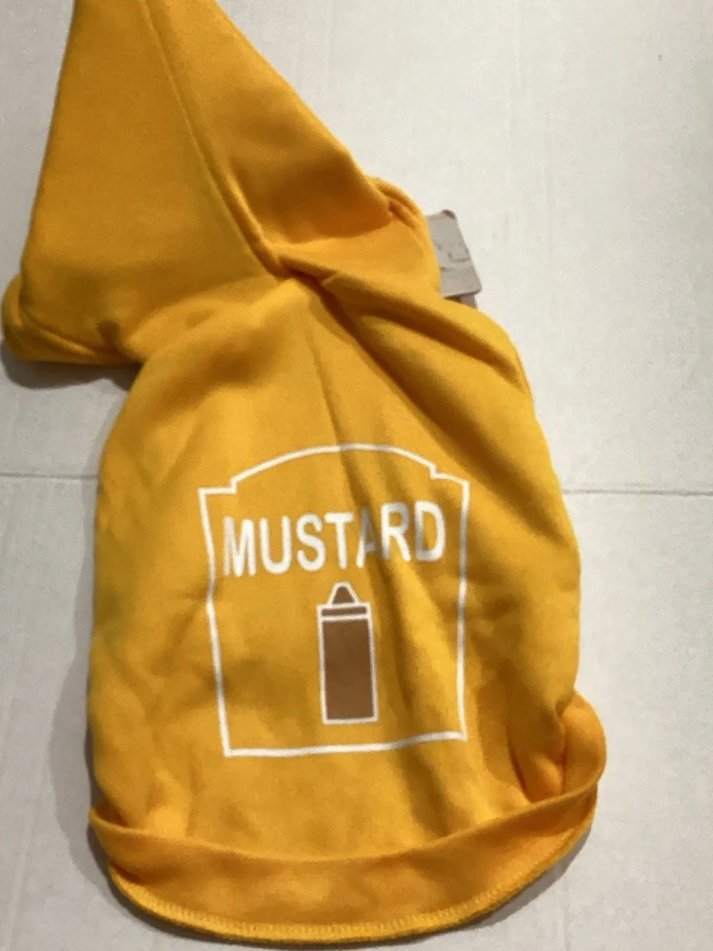 Dog Costume  Mustard Graphic Hoodie - Golden Yellow
